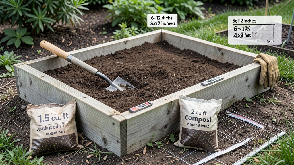 How Much Soil Needed for Raised Garden Bed: Cubic Feet Calculator by Bed Size