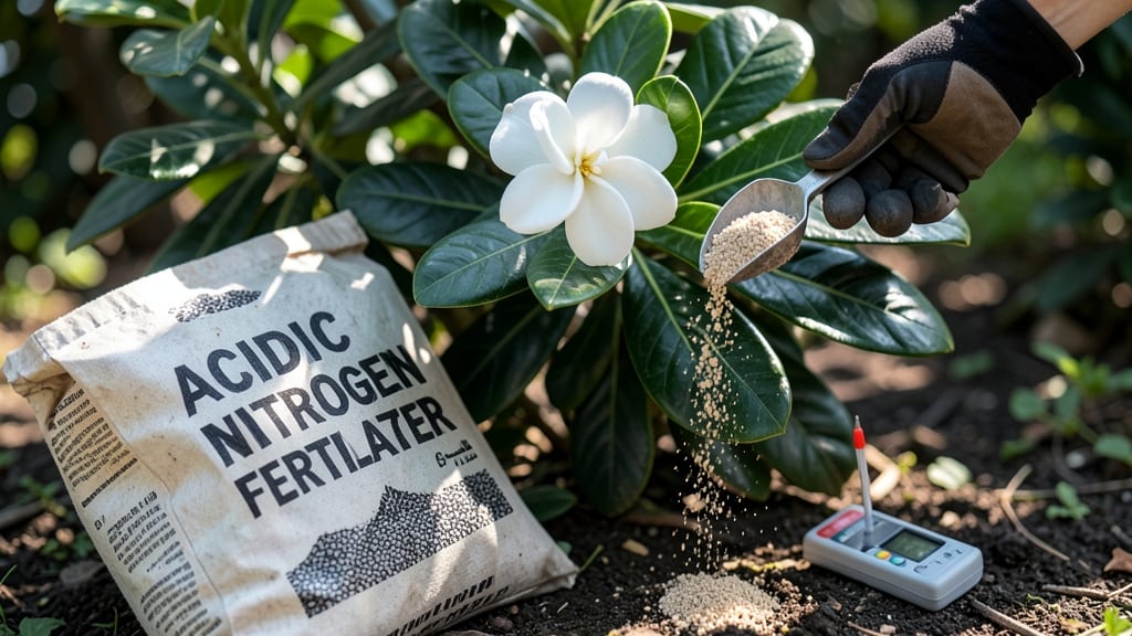 Acidic Nitrogen Fertilizer for Gardenias: pH-Balanced Feeding for Vibrant Blooms