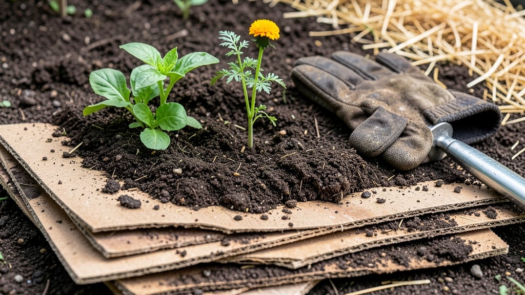 Can You Use Cardboard in Your Garden: Soil Health Risks and Plant-Safe Alternatives