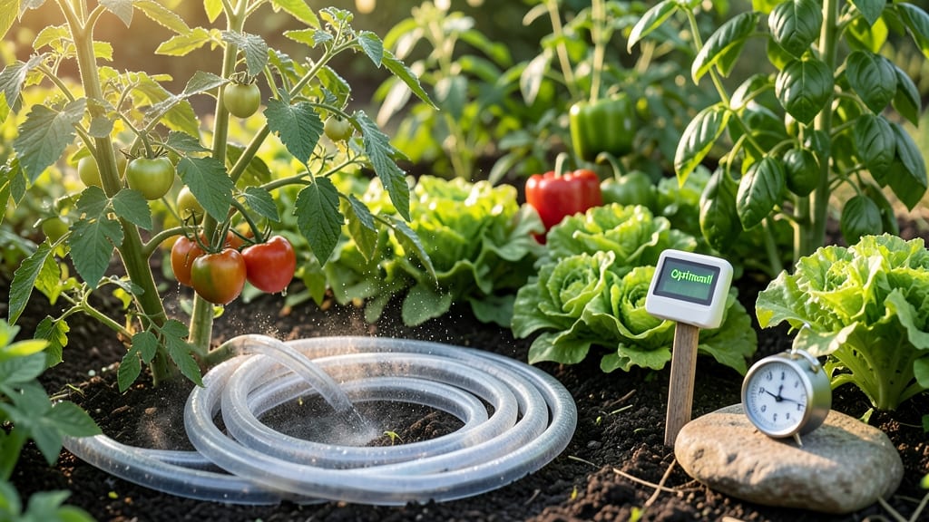 How Long to Leave Soaker Hose on Vegetable Garden: Watering Triggers for Root Growth
