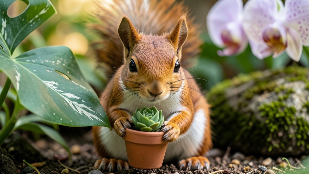 Does the Squirrel Work on Exotic Plants Grow a Garden: Real Effects and Garden-Specific Truths