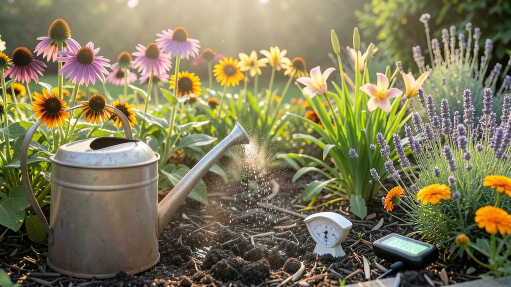 How Often to Water Flower Gardens: Soil-Moisture Check Triggers for Thriving Blooms